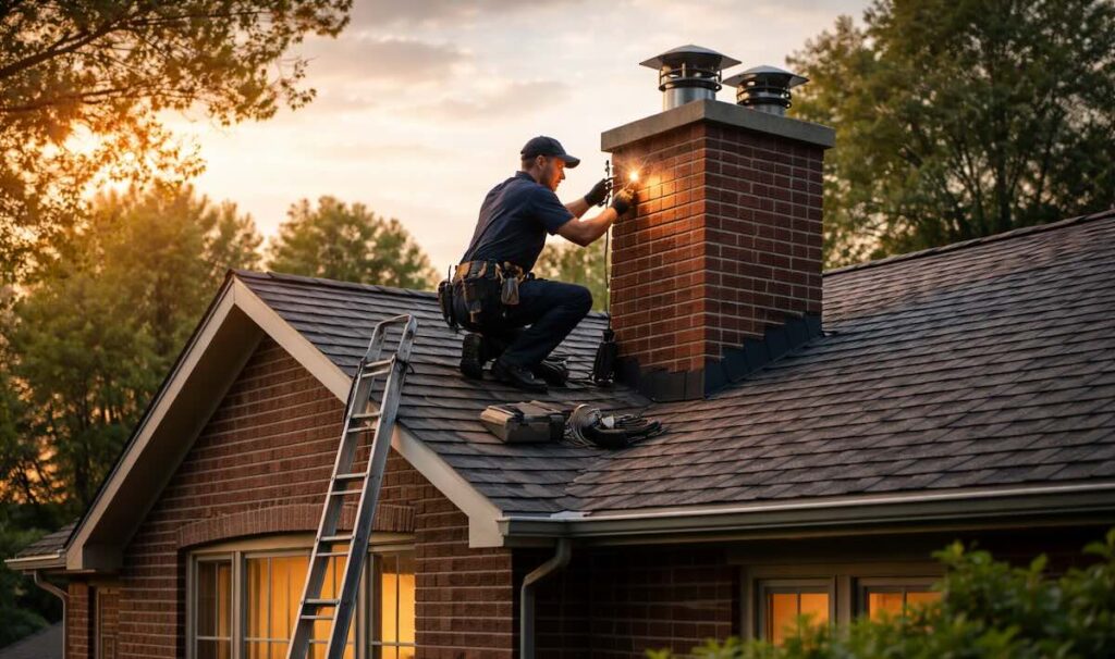 Chimney service in Fort Worth