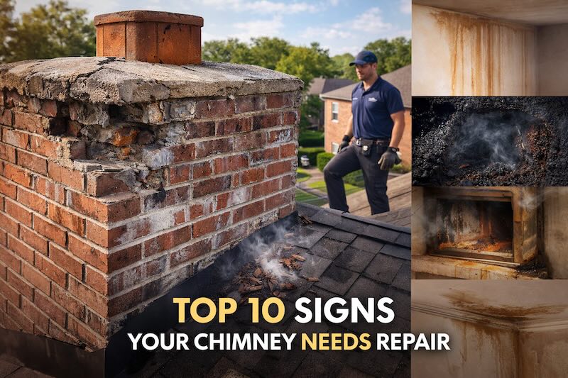 Top 10 Signs Your Chimney Needs Repair (2026 Guide for Texas Homeowners)