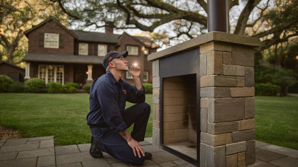 Outdoor Fireplace and Fire Pit Chimney Maintenance in Texas